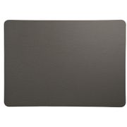 Set de table rectangle simili cuir gris 46x33cm - Optic