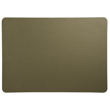 Set de table rectangle simili cuir olive 46x33cm - Optic