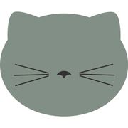 Set de table vinyle chat d30cm gris