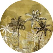 Set de table vinyle palmiers d35cm beige