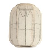Abat-jour pour suspension en fer et coton écru d28cm - Enigma