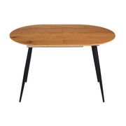 Table à manger avec allonge en bois 120(+40cm)x80cm - Lara
