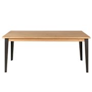 Table à manger en chêne massif et pieds acier L200cm - Manny