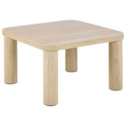 Table basse effet travertin 60x60cm - Solano