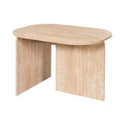 Table basse en bois clair 72x53cm - Pietra