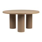 Table basse ronde 3 pieds en fer beige d70xh35cm - Organic