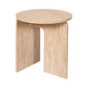 Table d'appoint ronde en bois clair d45cm - Pietra