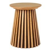 Table d'appoint ronde en bois naturel d40cm - Olivia