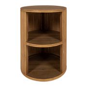 Table de chevet avec 2 niveaux en bambou naturel - Saori