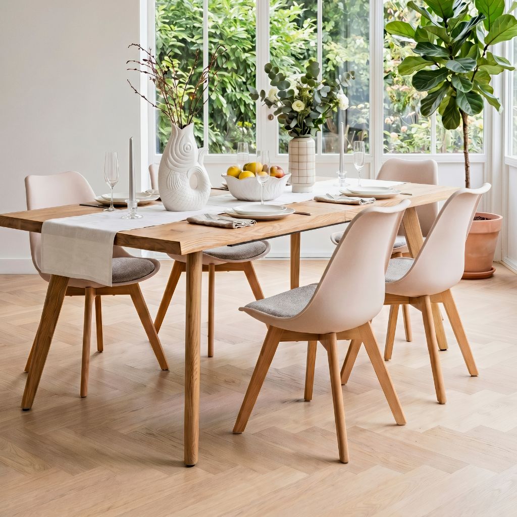 Table à manger extensible en bois 160-210x90cm - Calypso