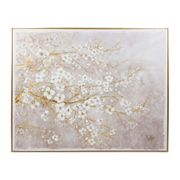 Tableau pommier doré et blanc 150x120cm