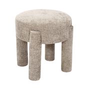 Tabouret en tissu taupe - Emilia