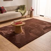 Tapis en fausse fourrure marron 160x230cm - Nube