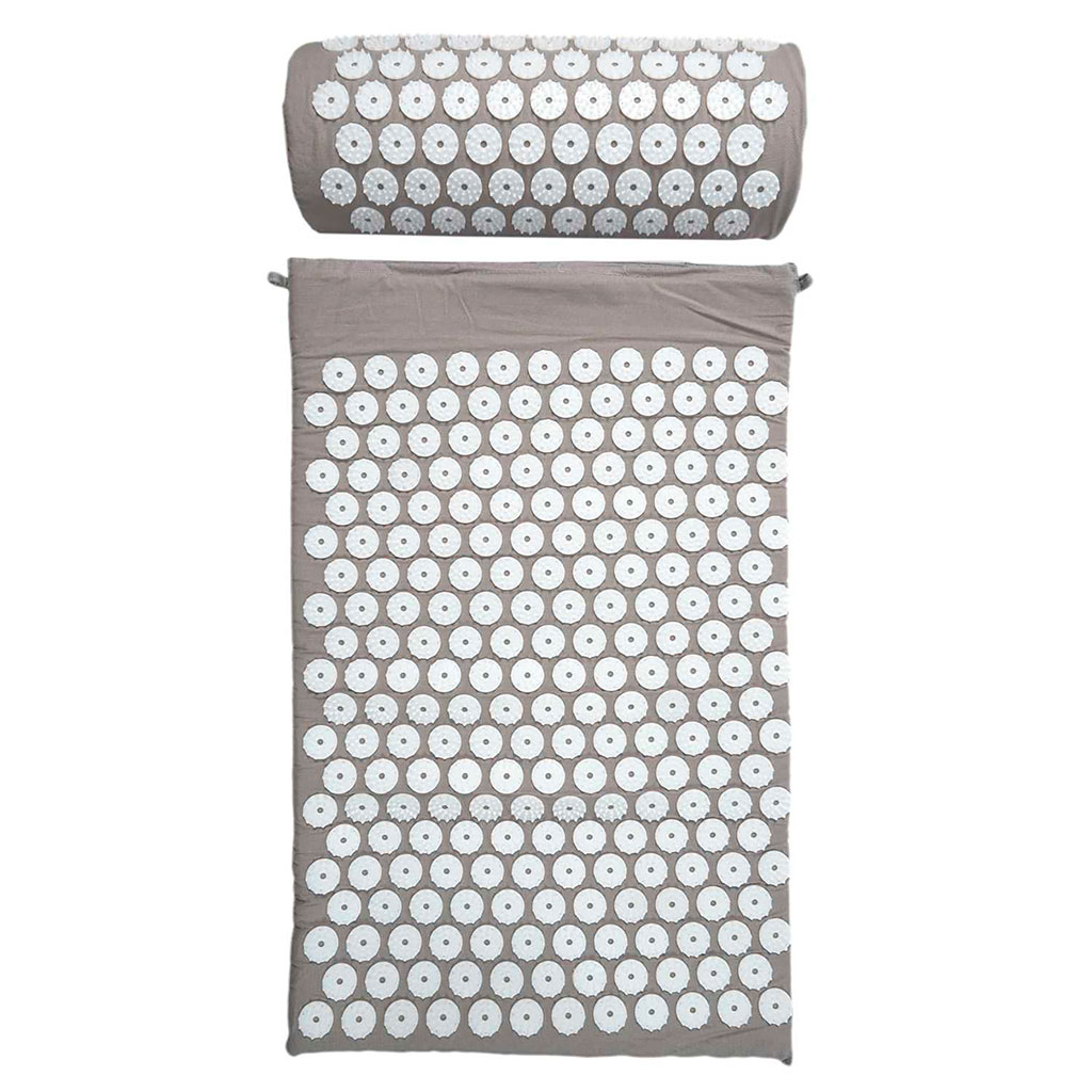 Tapis et oreiller d'acupression avec sac de transport