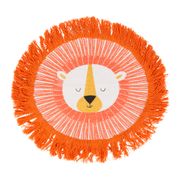 Tapis Lion orange 65x60cm - Reverie