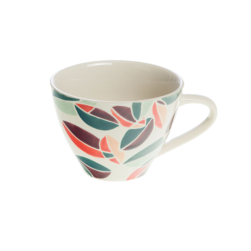 Tasse à thé en grès multicolore 40cl - Vanina