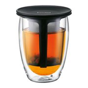 Tasse à thé en verre avec filtre 35cl