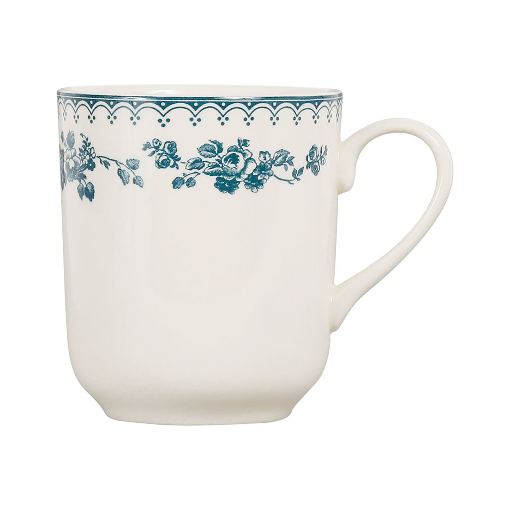 Tasse haute en faïence bleu ancien - faustine 