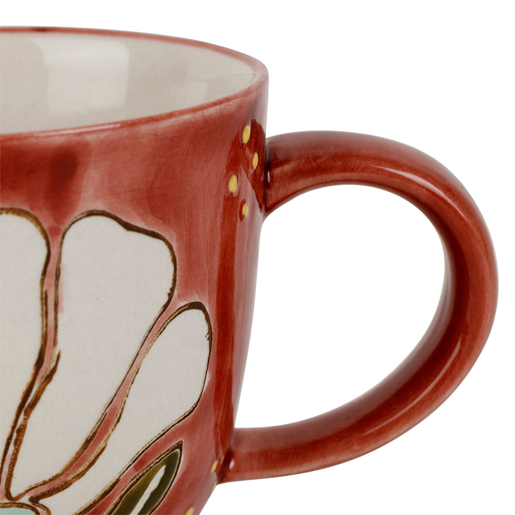 Tasses à café x4 en grès multicolore 15cl - Bohohotel