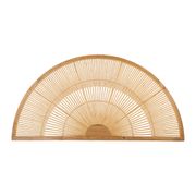 Tête de lit bambou demi-cercle 159x80cm solor naturel