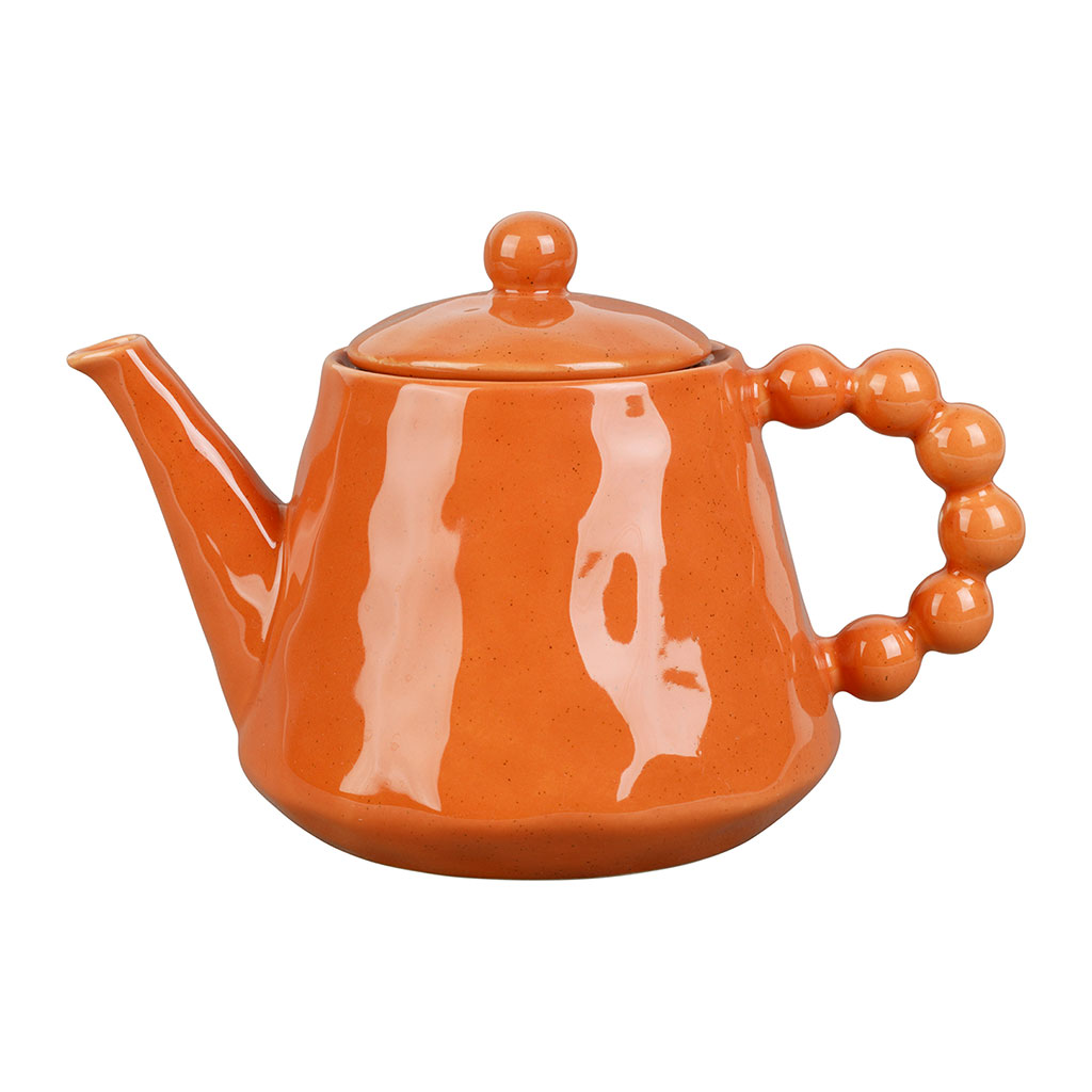 Théière en grès blanc terracotta avec filtre 1L - Organic