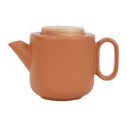 Théière en grès terracotta mat avec filtre - Baltika