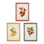 Torchons x3 en coton cerises, citrons, figues 50x70cm - Damoer