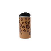 Travel mug isotherme en inox léopard camel 350 ml