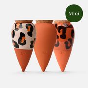 Trio mini diffuseur d'eau en argile : 1 léopard marron + 1 terracotta + 1 léopard - Olla