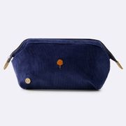 Trousse de toilette en coton bleu marine