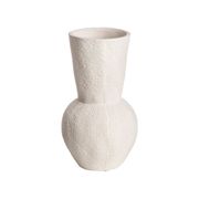 Vase à lignes blanc d10.1xh18.1cm