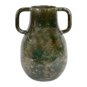 Vase amphore kaki h34.5cm en faience