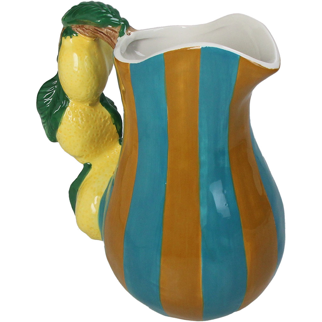 Vase citron dolomite multicolore 18x12x20cm