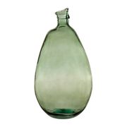 Vase colibri sauge d26xh47cm verre recyclé