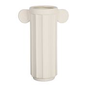 Vase colonne en grès blanc h35cm - Greeka