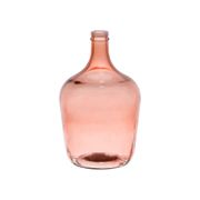 Vase dame-jeanne rose en verre recyclé - comete