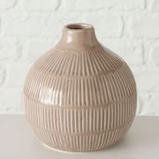 Vase en grès marron h12cm - Kaylee