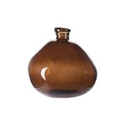 Vase en verre ambre d16xh18cm - Simplicity