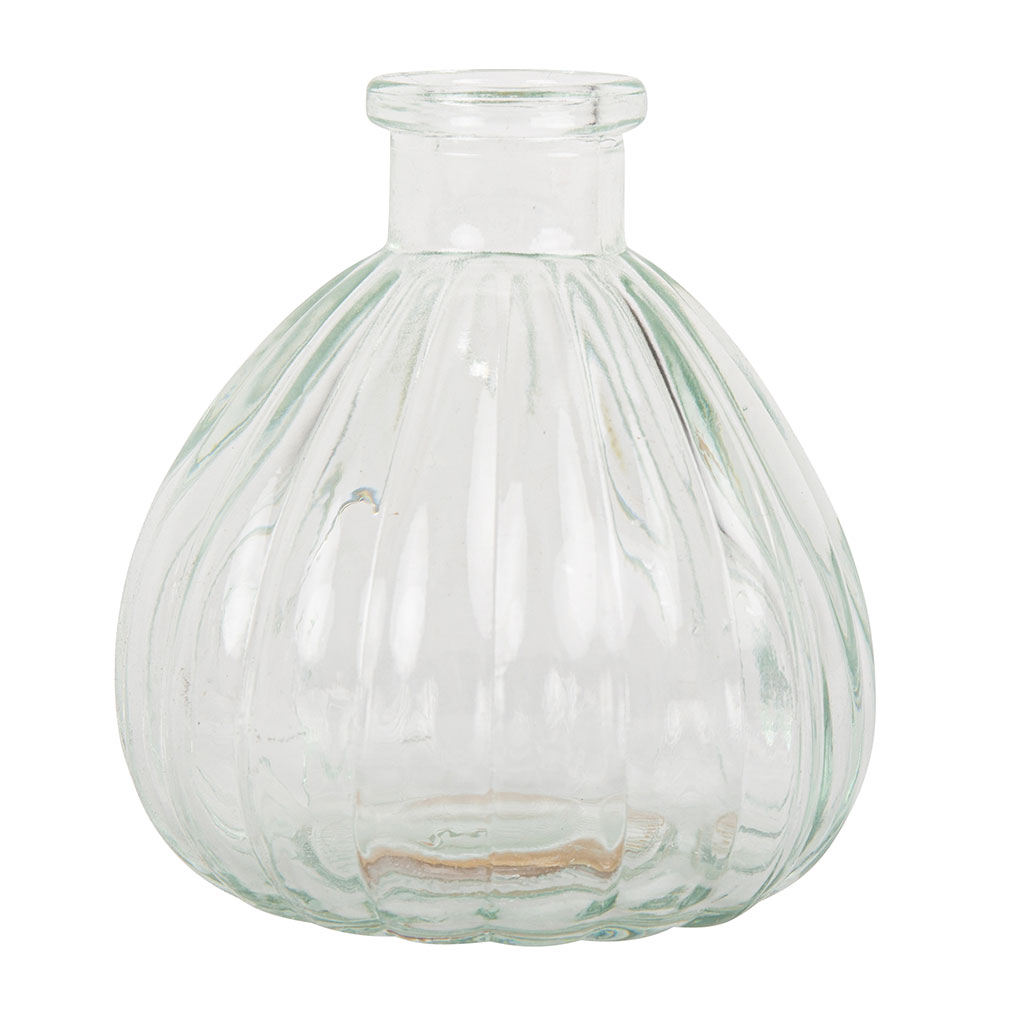 Vase en verre boule retro h9.5cm Fabrique de Styles