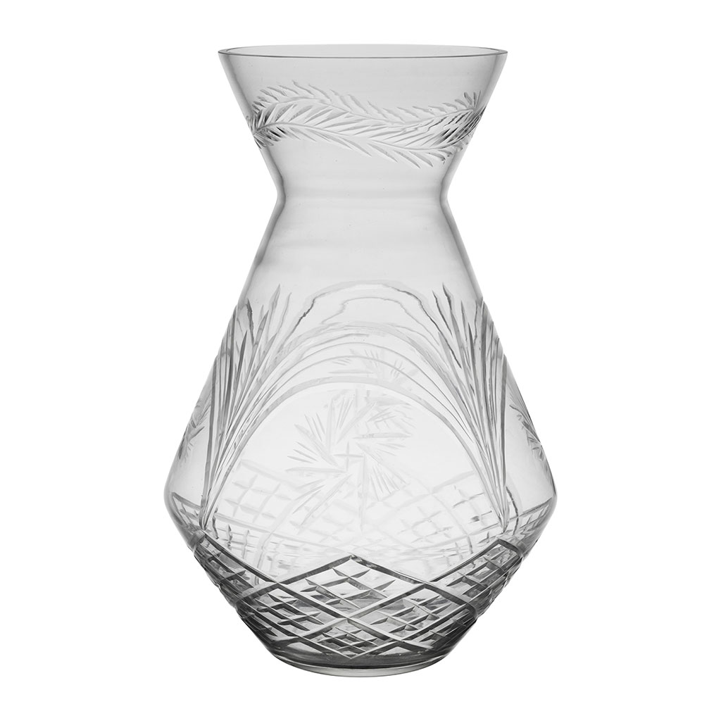 Vase en verre h25cm - Aves
