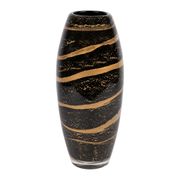 Vase en verre noir d13cm - Sépia