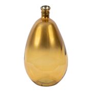 Vase en verre recyclé sablé doré d27cm - Colibri