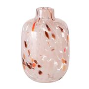 Vase en verre rose h18cm - Umea