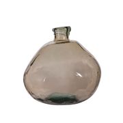Vase organique en verre recyclé sable d16xh18cm - Simplicity