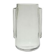 Vase en verre vert clair d17cm - Funny