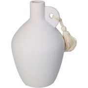 Vase faience fine blanc d14xh20.9cm