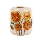 Vase fleur en grès ocre h20cm - Fleurice