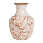 Vase fleur en grès rouge antique h31cm - Sinhoue