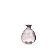 Vase rond en verre gris h12cm - Lina