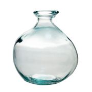 Vase organique en verre transparent h18cm - Simplicity